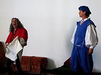 The Knight meets a priest